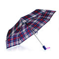 3 Sec. Compact Auto Open and Close Check Umbrella